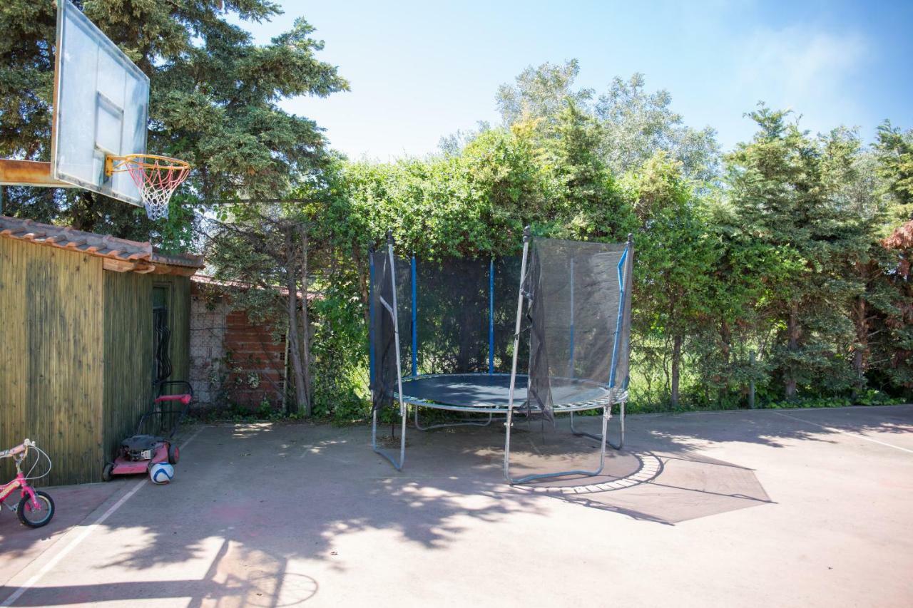 Rural Villa Private Pool, Bbq, Court ,20' Airport Nea Kallikrateia Dış mekan fotoğraf